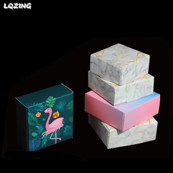 

Printed white gift box small thank you wedding guestes candy gift box cardboard baby shower soap boxes pacakging 25pcs/lot