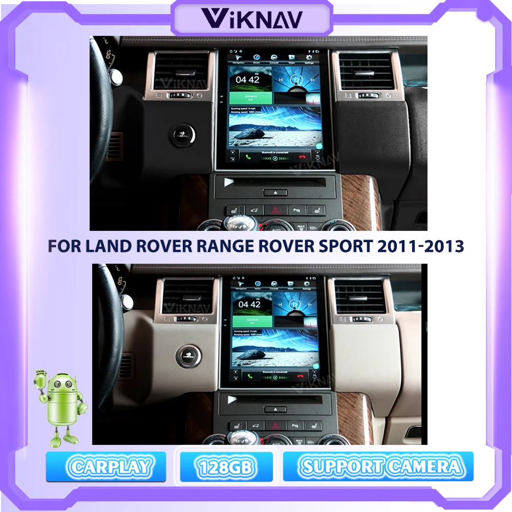 Автомобильное радио с экраном 10 4 дюйма Тесла для Land Rover Range Sport L320 2011-2013 2 Din Android