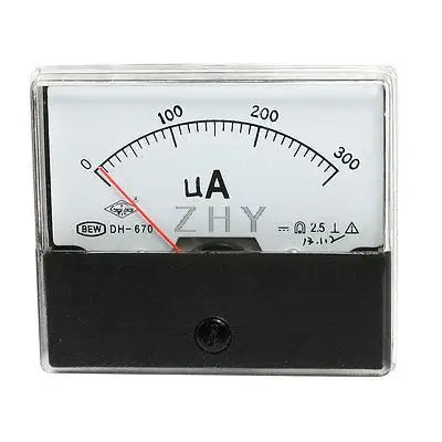 

Class 2.5 Accuracy DC 0-300uA Analogue Display Ammeter DH670