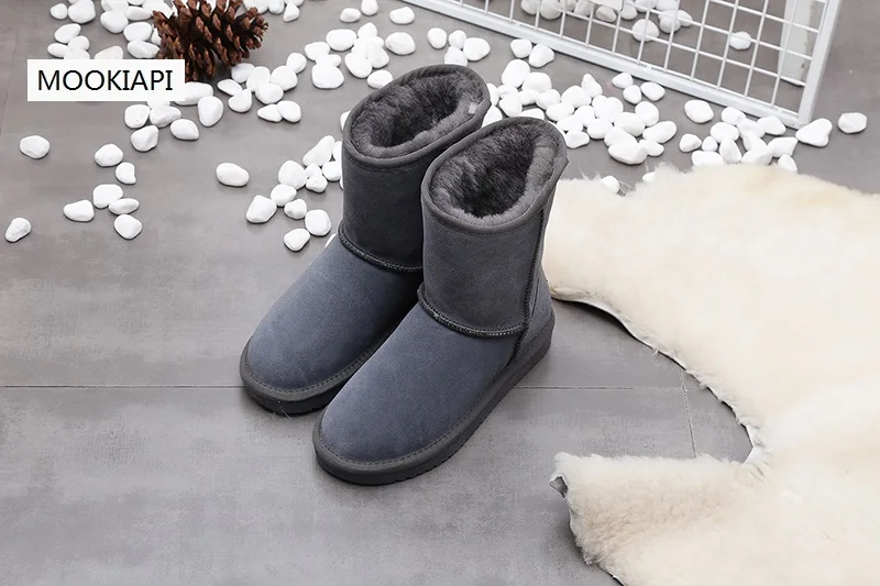 

In 2019, Europe's latest high-quality snow boots, real sheepskin, artificial wool, the most fashionable women's snow boots