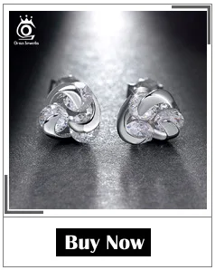 ORSA JEWELS серьги из чистого 925 пробы серебра 0.8ct кубический циркон Звезда Серьги гвоздики для женщин Свадебная вечеринка новые ювелирные изделия SE02