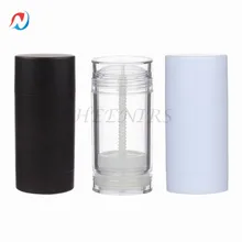 

Sheenirs 10pcs 50ml White Clear Black Twist Up Deodorant Tube / Bottle / Stick Containers Empty for Personal and Skin Care