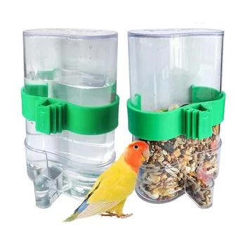 Alimentador de agua Para pájaros, 1 Uds., bebedero automático Para mascotas, jaula Para loros, botella, taza de beber, cuencos Para mascotas, Para Pajaros