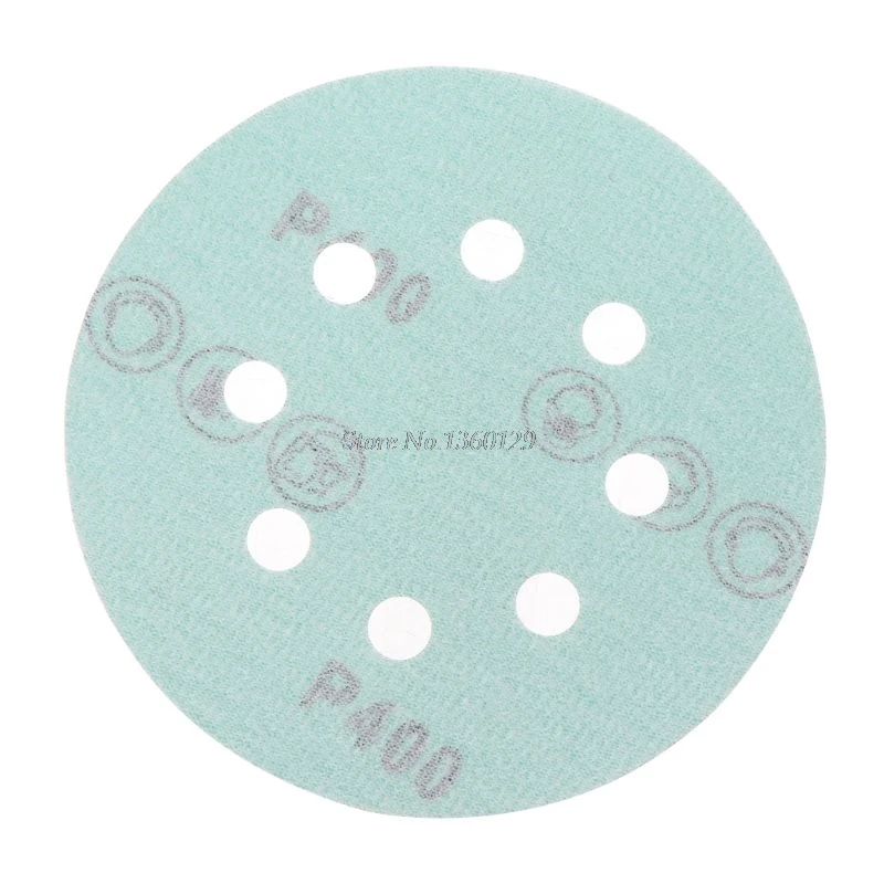10Pcs Professional Anti Clog 125mm Sandpaper 5" Film Sanding Disc Wet& Dry Hook& Loop Abrasive Tools with Grits 60~2000