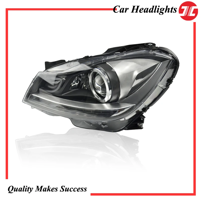 Передняя фара в сборе для Mercedes Benz C class W204 2009 2011 галогенная модификация Plug & Play до