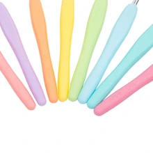 8 шт. 2,5-6,0 мм микс крючков для вязания крючком спицы для женщин мама инструменты для изготовления подарка «сделай сам» включают 10 шт. маркеров для стежков бонусом