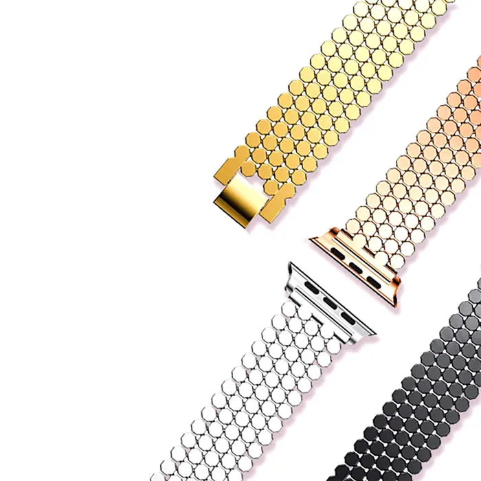 metal watchband for apple watch 5/4/3/2/1 iwatch apple watch band 44mm 40mm 42mm 38mm bracelet luxury belt watch accessories