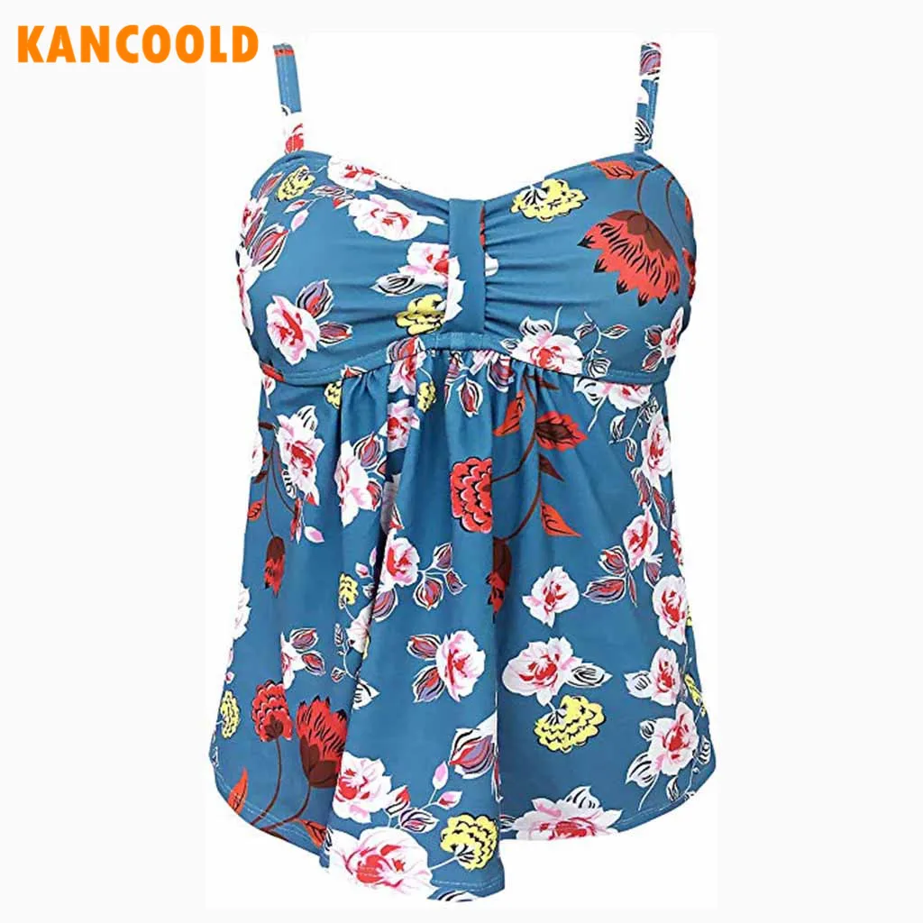 KANCOOLD Модный цветочный принт купальник для женщин сексуальное бикини с высокой