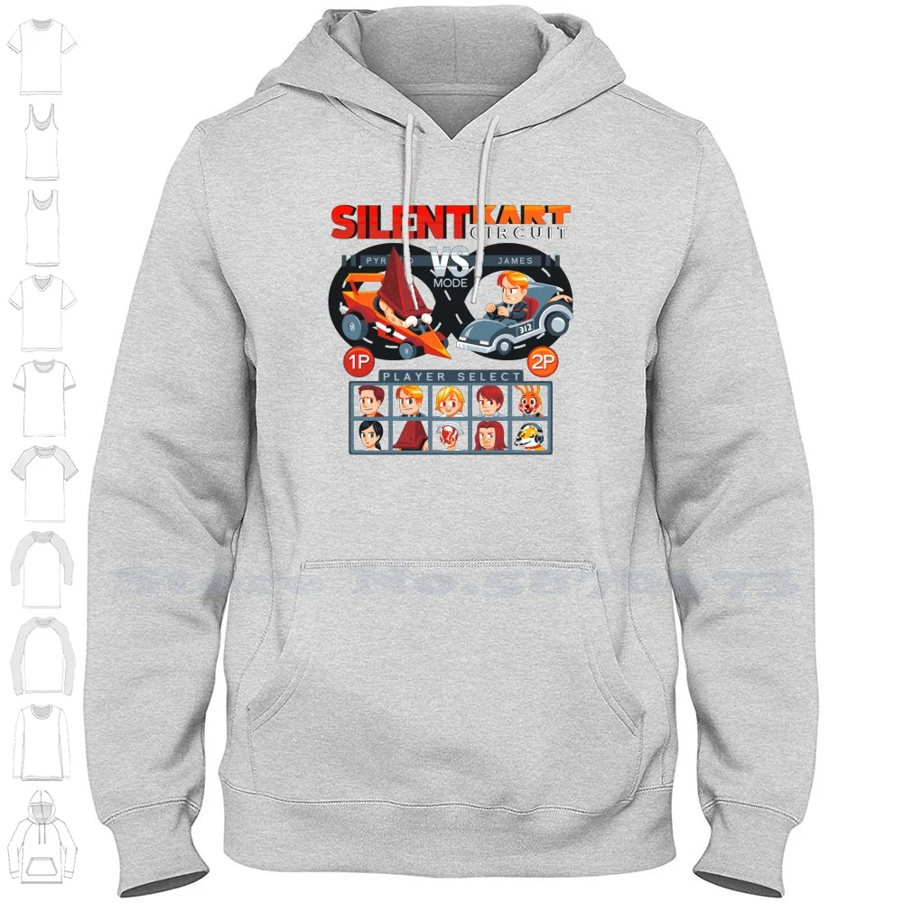 Silent Kart Circuit Felpe Con Cappuccio Felpa Per Uomo Donna Silent Hill Silent Hill 2 Silent Hill 3 Silent Hill 4 Harry Mason James