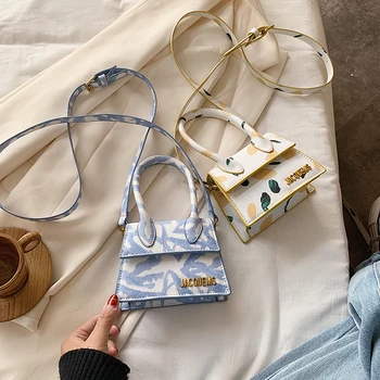 

luxury handbags women bags designer PU Leather Mini Fashion printed women's handbag sac a main femme purses and handbags