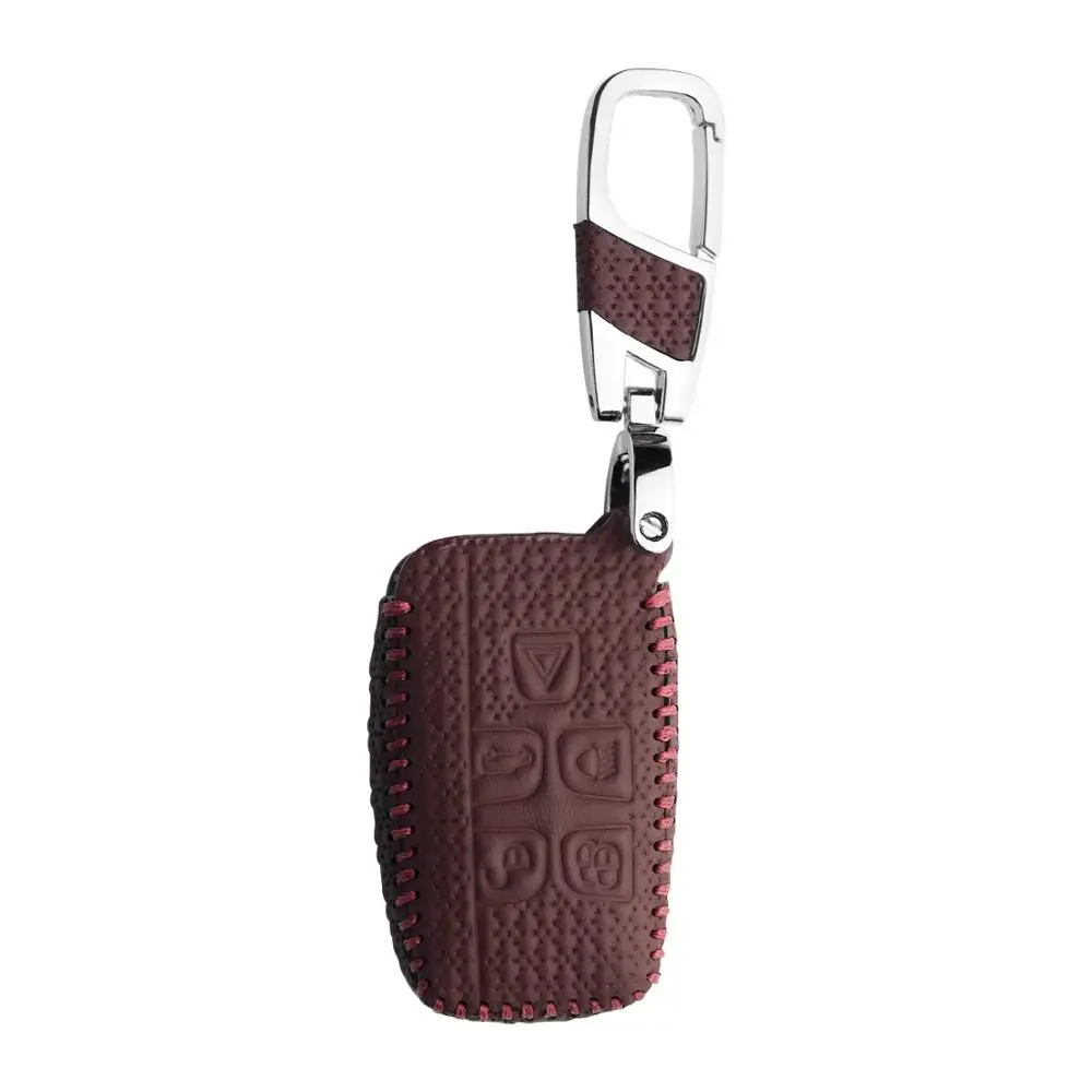 Автомобильный чехол для ключей, пригодный для LAND Rover LR2 LR4 Discovery freelander Jaguar XE XJ XJL XF, C-X16 кожаный чехол, держатель для ключей