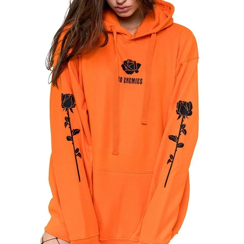 

Fashion Women's Hoodies Sweatshirt Autumn Letters Printed Fleece Pullover Long Sleeve Drawstring Casual Hoodies Pullover