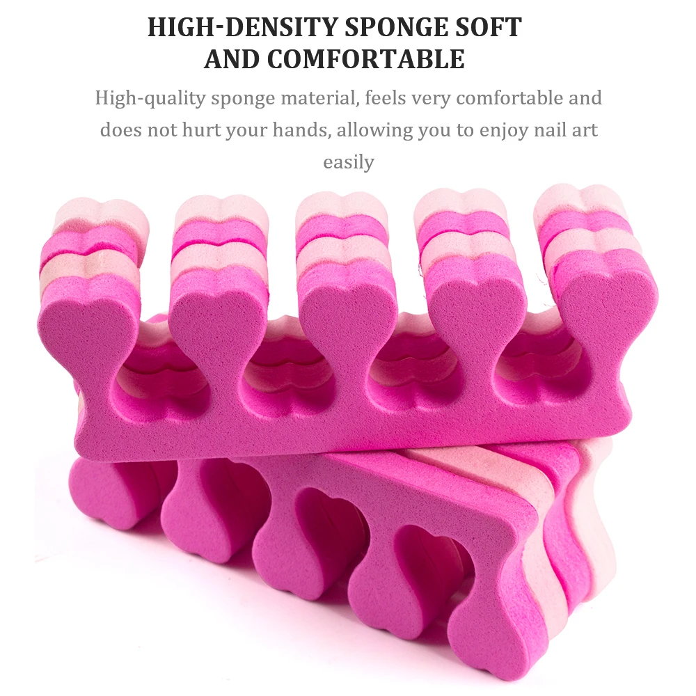 Nail Art Fingers Toes Separators 30pairs/Pack 60pcs for Manicure Pedicure