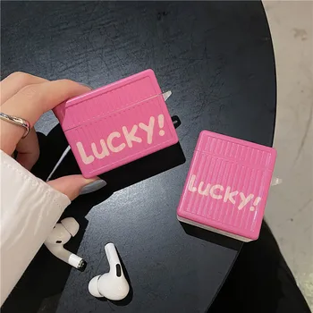 

Lucky letter trunk Suitcase Case Wireless Bluetooth Headset soft cover For Airpods PRO 2 Earphone Protective case cover