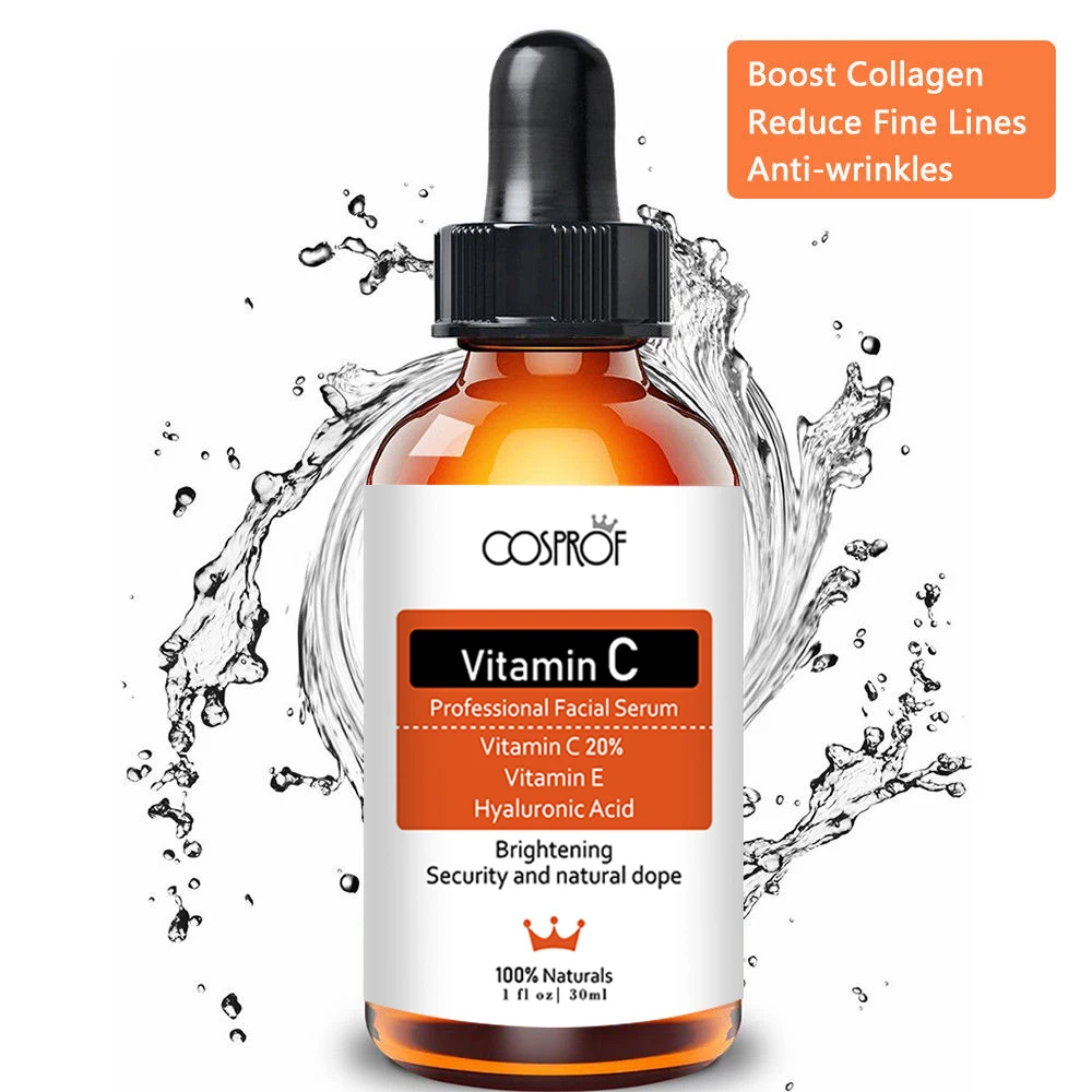 Cosprof Vitamin C Serum Moisturizer Facial Skin Care Set Anti Wrinkle Anti Aging Collagen Essences Liquid Cosprof Vitamin C Serum Moisturizer Facial Skin Care Set Anti Wrinkle Anti Aging Collagen Essences Liquid