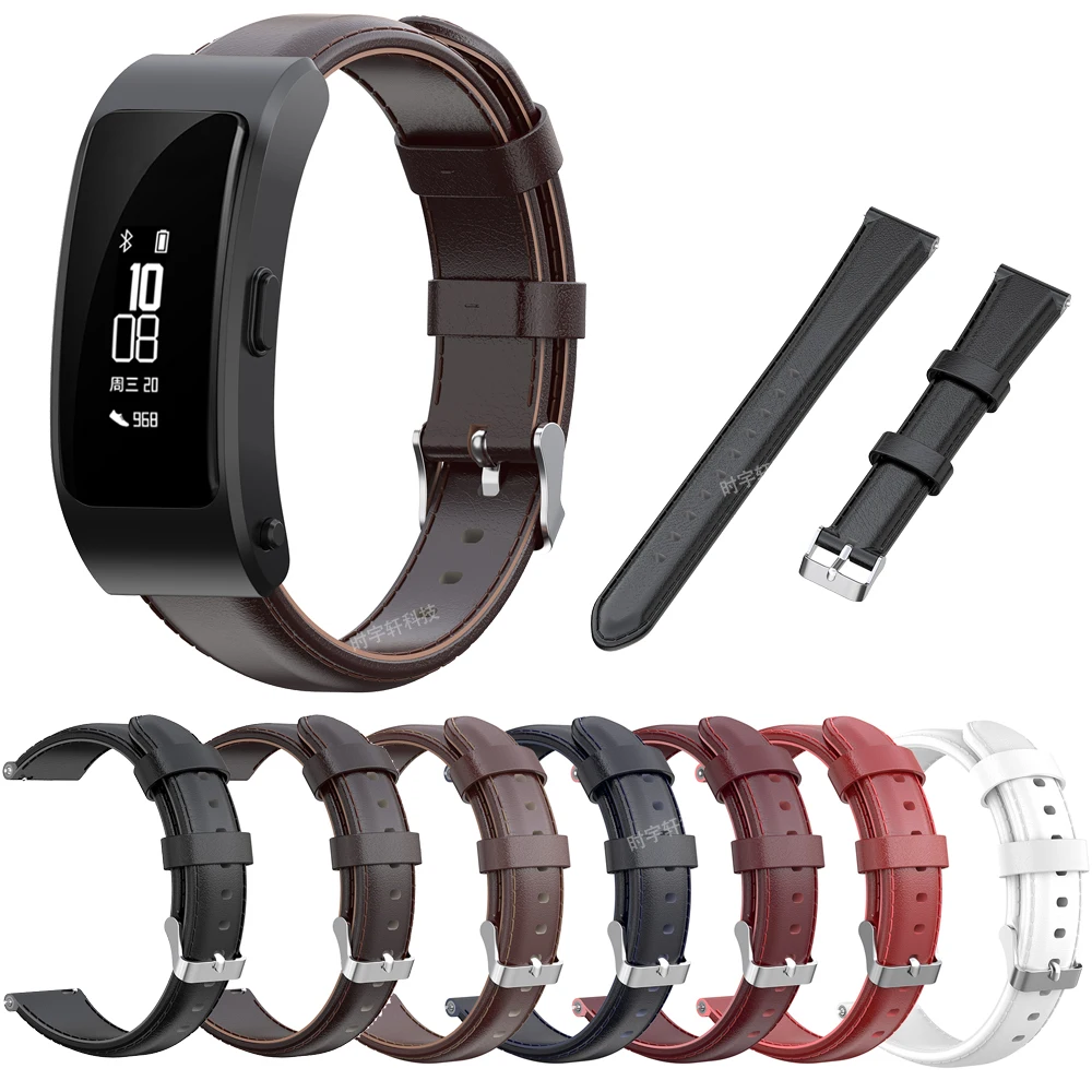 Ремешок из натуральной кожи для Huawei Talkband B6 B3 смарт телефон браслет 16 мм TIMEX TW2T35400