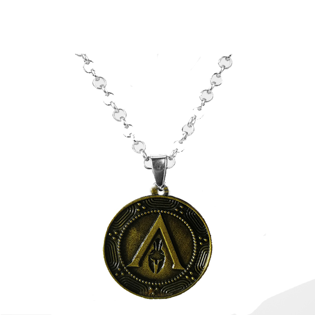 Spartan Warrior Helmet Necklace Stainless Steel Mask Pendant Necklace Party Gifts