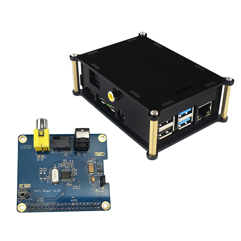 Цифровая звуковая карта Raspberry Pi 4 Model B I2S интерфейс HIFI Плата расширения DIGI +