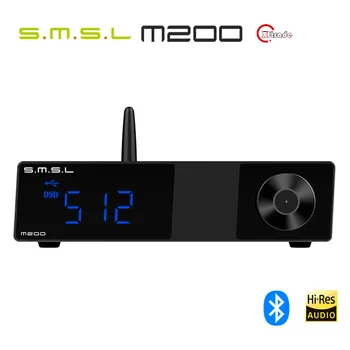 

SMSL M200 AK4497EQ DAC Bluetooth 5.0 Support 32Bit/768KHz DSD512 Decoder with Remote Control