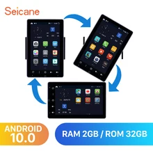 Seicane ram 2 Гб rom 32 ГБ Android 10,0 9 дюймов Универсальный автомобильный радиоприемник с навигацией GPS HD 180 ° поворотный экран ips поддержка Carplay DVR