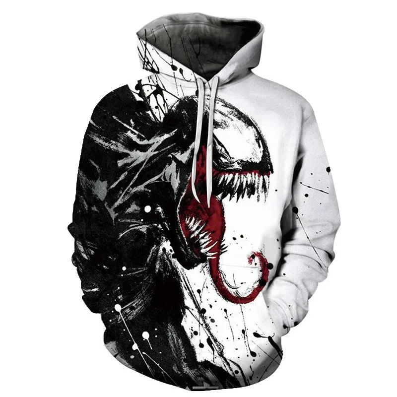 

2020 New Trend Brand Hooded Clothes Film Venom Hoodie Men Sweatwear Fall Long Sleeve Hoody Jacket 3D Print Pullover Streetwear