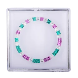 Precision-Cut Equal Size Perfect Color Gradiation 40mm Created Synthetic Gemstone For Brands Watch Parts