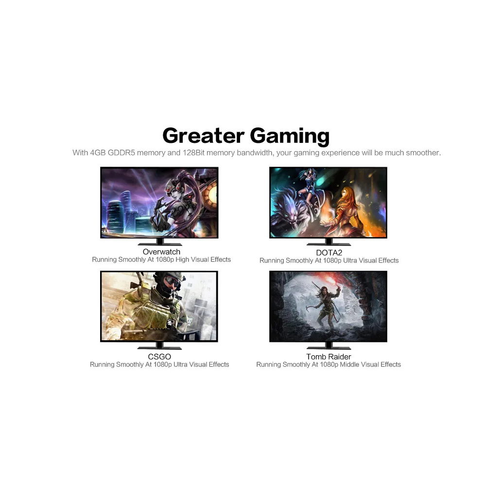  Rx560D 4Gb Gddr5 Pci Express 3.0 Directx12 Video Gaming Graphics Card External Graphics Card 128bit