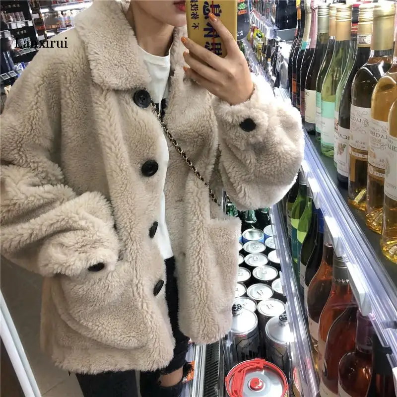 

Шуба женская из искусственного меха, с длинным рукавом, Осень-зима, 857