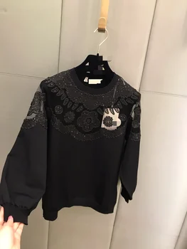 

2020 New Women's high quality fashion black tops A4326