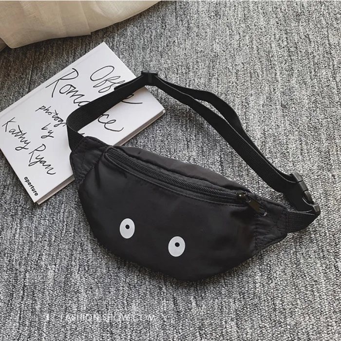 Детская поясная сумка с милыми глазами, нагрудная сумка для мальчиков и девочек, Регулируемые поясные сумки J9