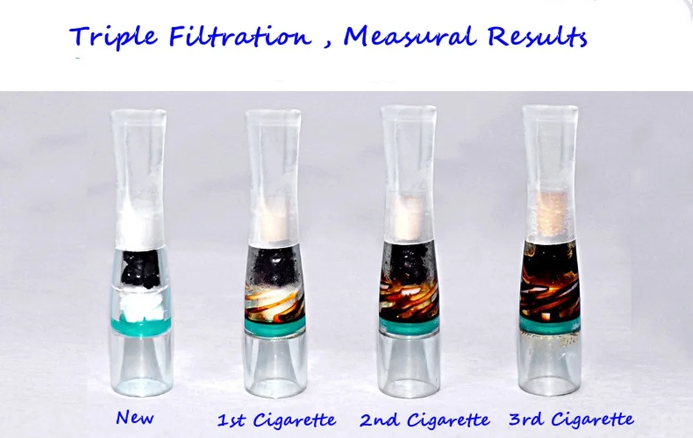 10 шт./партия одноразовые держатели для фильтров для сигарет, снижают объем смолы и никотин WL161, держатели для фильтров для сигарет с тройной фильтрацией