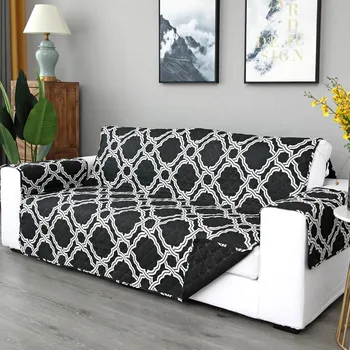 

Quilted Sofa Cover for Pet Kids Anti Slip Recliner Slipcovers Washable Armchair Furniture Protector Couch Covers 1/2/3 Seater
