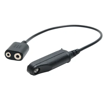 

2pcs Audio Cable Adapter For Baofeng UV-XR UV-9R Plus UV-5R BF-888S Black