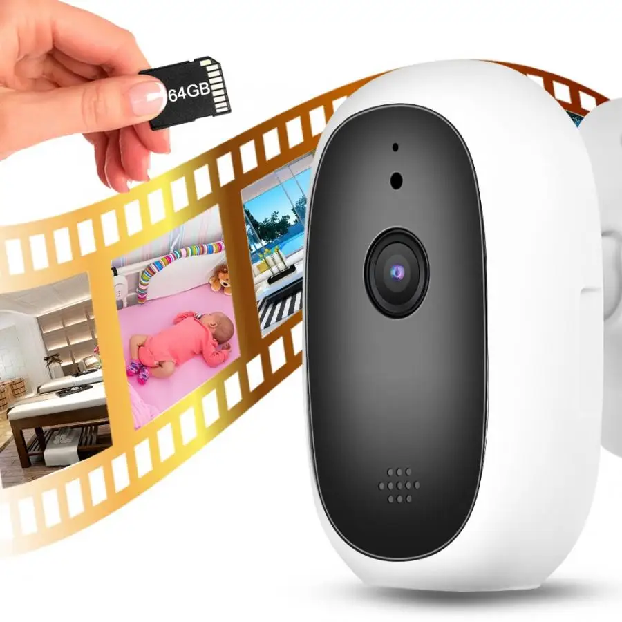 Мини babyfoon 110-240 В Мини 720P HD беспроводной Wifi ИК PIR ночной детский монитор камера