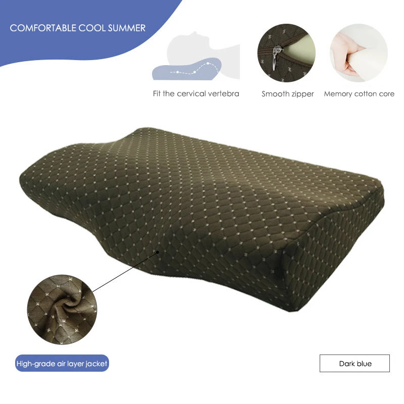 Memory Foam постельные принадлежности защитная подушка для шеи медленный отскок Подушка-бабочка здоровья затылочный шейный размер в 50*30 см