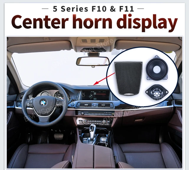 سماعة وحدة التحكم المركزية لسيارات BMW 5 Series F10 F11 لوحة لوحة القيادة الأصلية قذيفة مكبر الصوت غطاء مكبر الصوت-2