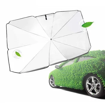 

Folding Car Sunshade Heat Insulation UPF50+ Universal 65*125CM 1x Scalable Car