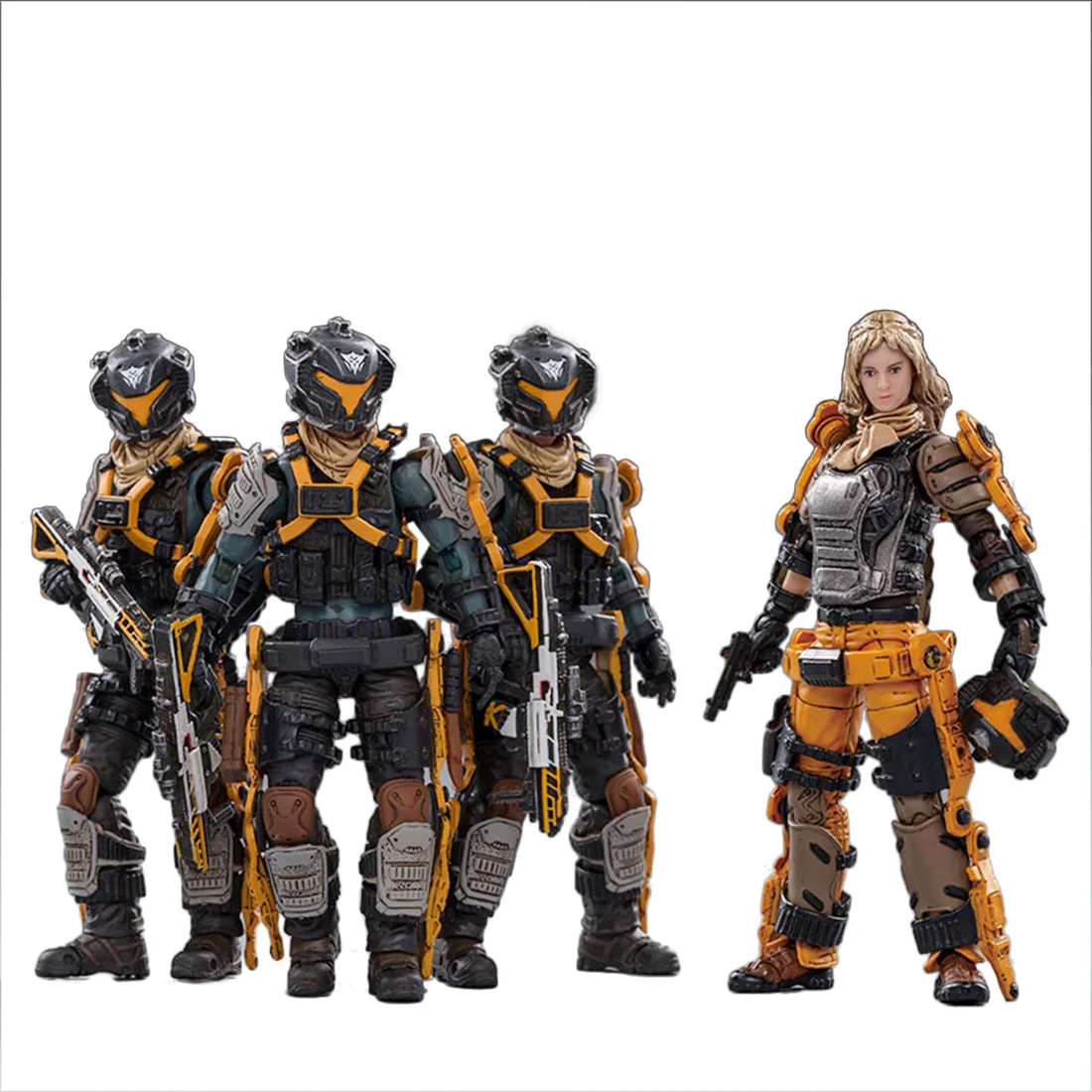 

4Pcs 10.5cm 1/18 Soldier Model PVC Action Figure DIY Hand-painted Detachable Soldier Model
