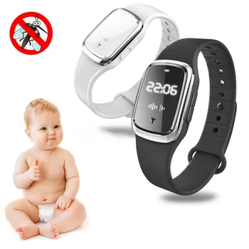 

Mosquito Repellent Bracelet Kids Anti Mosquito Killer Ultrasonic Pest Insect Bed Bugs Drive Wristband Bracelets and Buttons