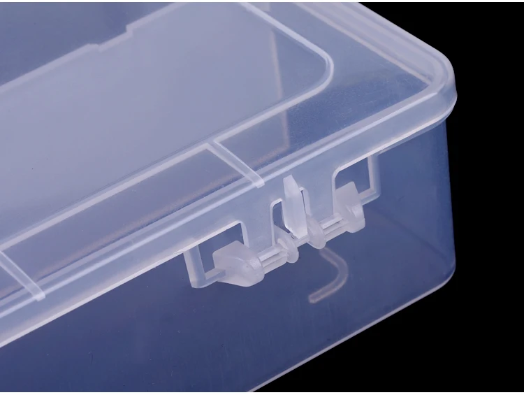 18*12 см дизайн ногтей прямоугольная полупрозрачная пластиковая коробка для хранения ногтей точечная кисть для рисования; ручка для полировки губка буферный Контейнер Чехол