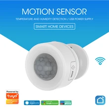 NEO – détecteur de mouvement PIR, wi fi 2.4GHz, une seule touche, pour maison intelligente Tuya, Mini capteur infrarouge sans fil, alarme