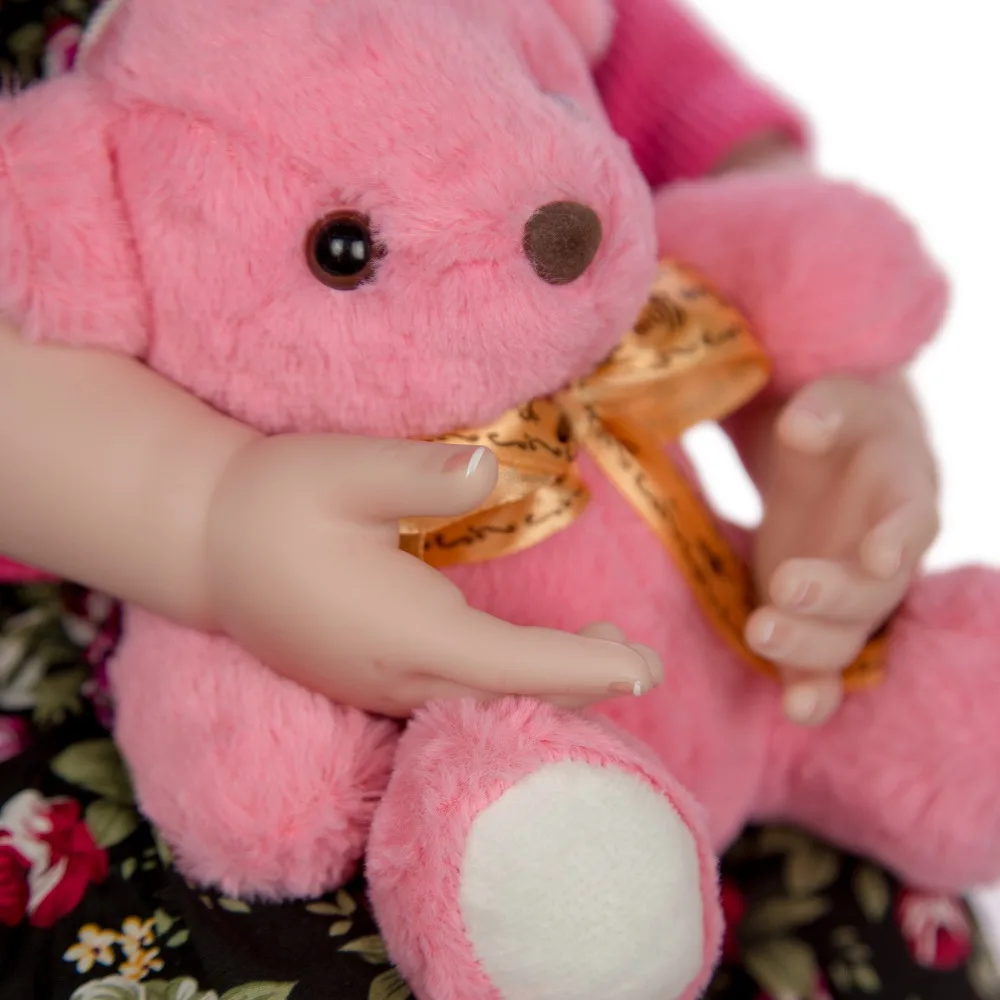 60 см bebe reborn, кукла для маленьких девочек, мягкая, мягкая, силиконовая, для детей, reborn, подарок, Реалистичный, playmate, play house, игрушки