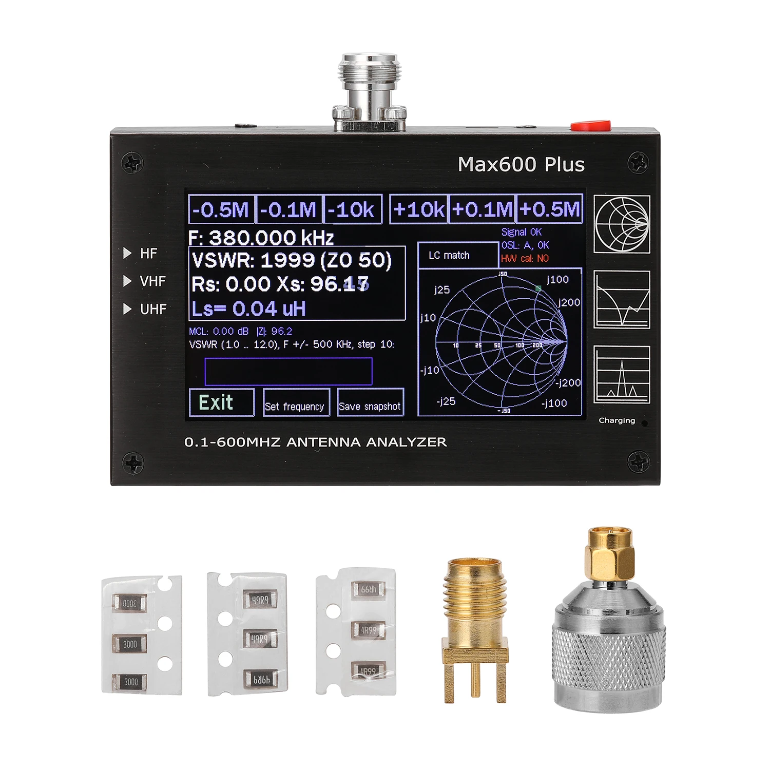 Профессиональный анализатор антенны KKMOON Max600 Plus с сенсорным экраном 4 3 &quotTFT LCD| |