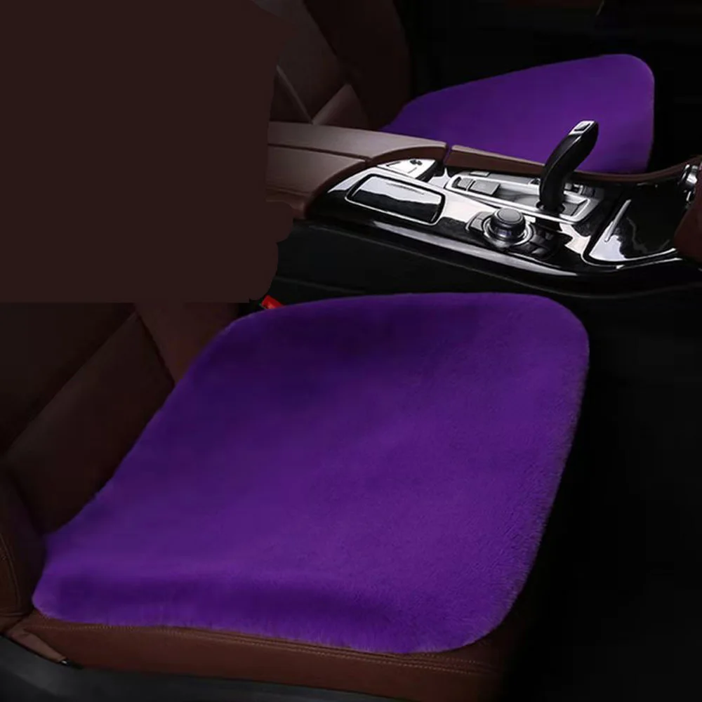 

Car Seat Cushion Cover Softs Warm Breathable Accessories Universal Winter Premium Sheepskin Automobiles Seats Covers