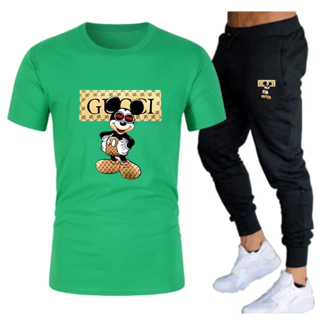 Summer men's brand sportswear trousers short-sleeved breathable T-shirt trousers casual wear men's basketball training suit 1