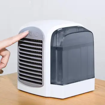 

Home Air Conditioner Mini USB Air Cooler Rechargeable Fan Desktop Fan Portable Arctic Air 7 Color LED Personal Space Cooler
