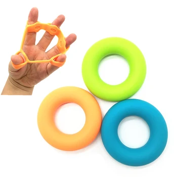 

Random Color Fitness Tool Music Players Hand Grip Finger Trainer Silicone Round