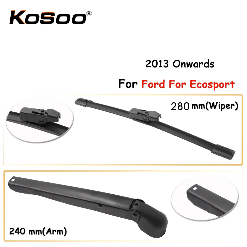 KOSOO Авто Задняя щетка автомобильного стеклоочистителя для Ford Ecosport 280 мм 2013 г.