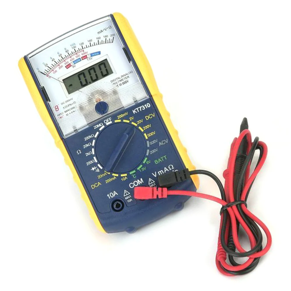 KT7310 ручной мультиметр тестер измерительный инструмент Высокая точность защита от перегрузки температура портативный чувствительный цифровой аналоговый