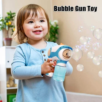 

Smoke Bubble Machine Bubble Blower Healthy Smoke Bubble Toy for Kids Children HUG-Deals